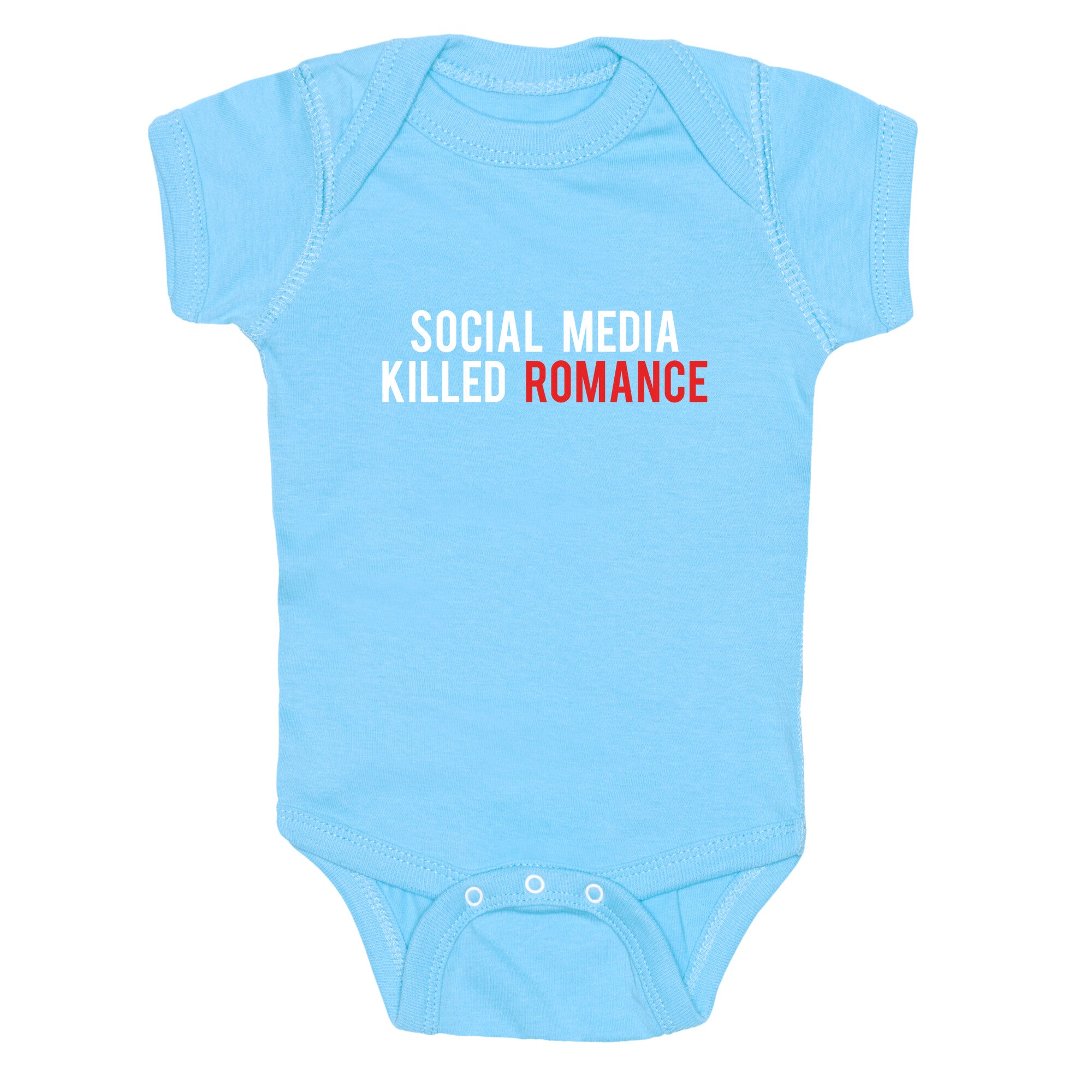 Social Media Killed Romance Baby One-Piece